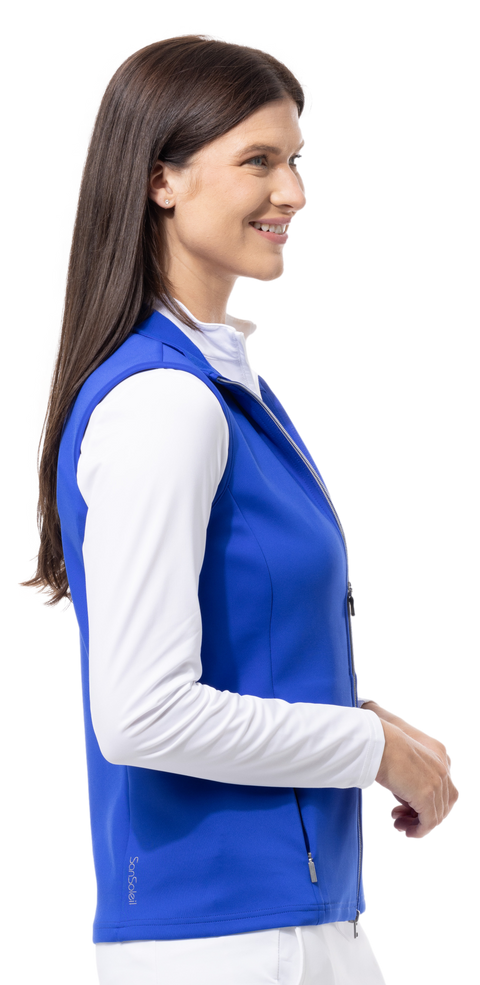 SOLLAYER ZIP VEST. COBALT. 900512 - SanSoleil