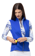 SOLLAYER ZIP VEST. COBALT. 900512 - SanSoleil