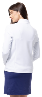 SOLLAYER DOUBLE ZIP JACKET. WHITE. 900513 - SanSoleil