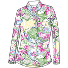 SANSOLEIL 1/4 ZIP PRINT  MOCK. GIRLS TRIP. MULTI. 900621 - SanSoleil