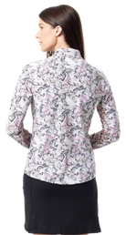 SOLTEK LUX  LONG-SLEEVE PRINT MOCK. FLYTE. 900621 - SanSoleil