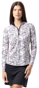 SOLTEK LUX  LONG-SLEEVE PRINT MOCK. FLYTE. 900621 - SanSoleil