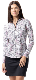 SOLTEK LUX  LONG-SLEEVE PRINT MOCK. FLYTE. 900621 - SanSoleil