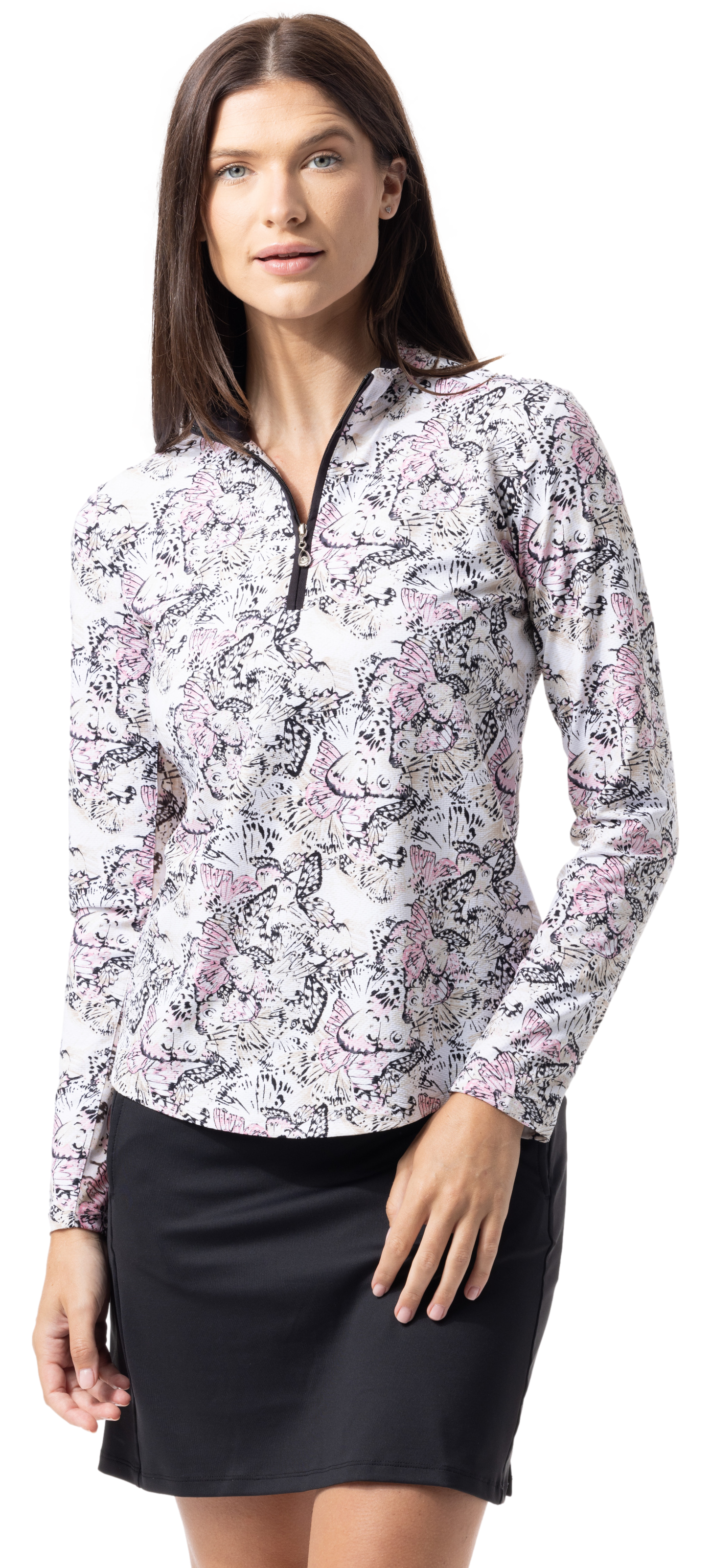 SOLTEK LUX  LONG-SLEEVE PRINT MOCK. FLYTE. 900621 - SanSoleil