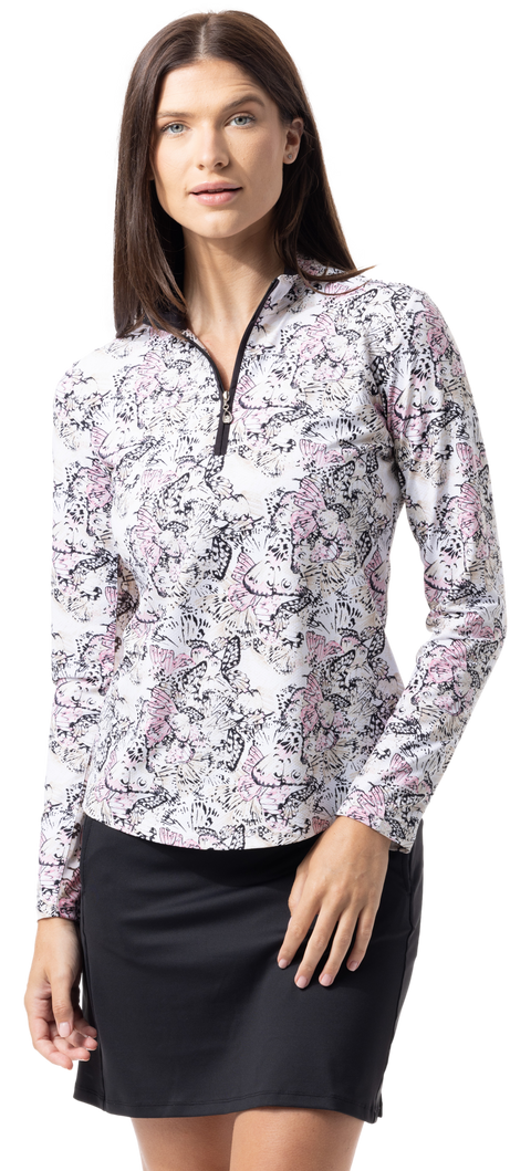 SOLTEK LUX  LONG-SLEEVE PRINT MOCK. FLYTE. 900621