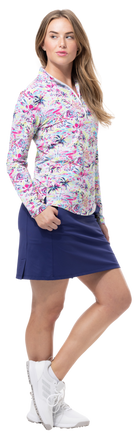 SOLTEK LUX  LONG-SLEEVE PRINT MOCK. KEYWEST MULTI. 900621 - SanSoleil