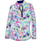 SOLTEK LUX  LONG-SLEEVE PRINT MOCK. KEYWEST MULTI. 900621 - SanSoleil