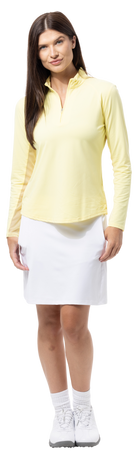 SOLTEK LUX LONG-SLEEVE SOLID MOCK. LEMON. 900622 - SanSoleil