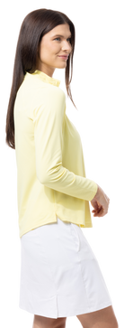SOLTEK LUX LONG-SLEEVE SOLID MOCK. LEMON. 900622 - SanSoleil