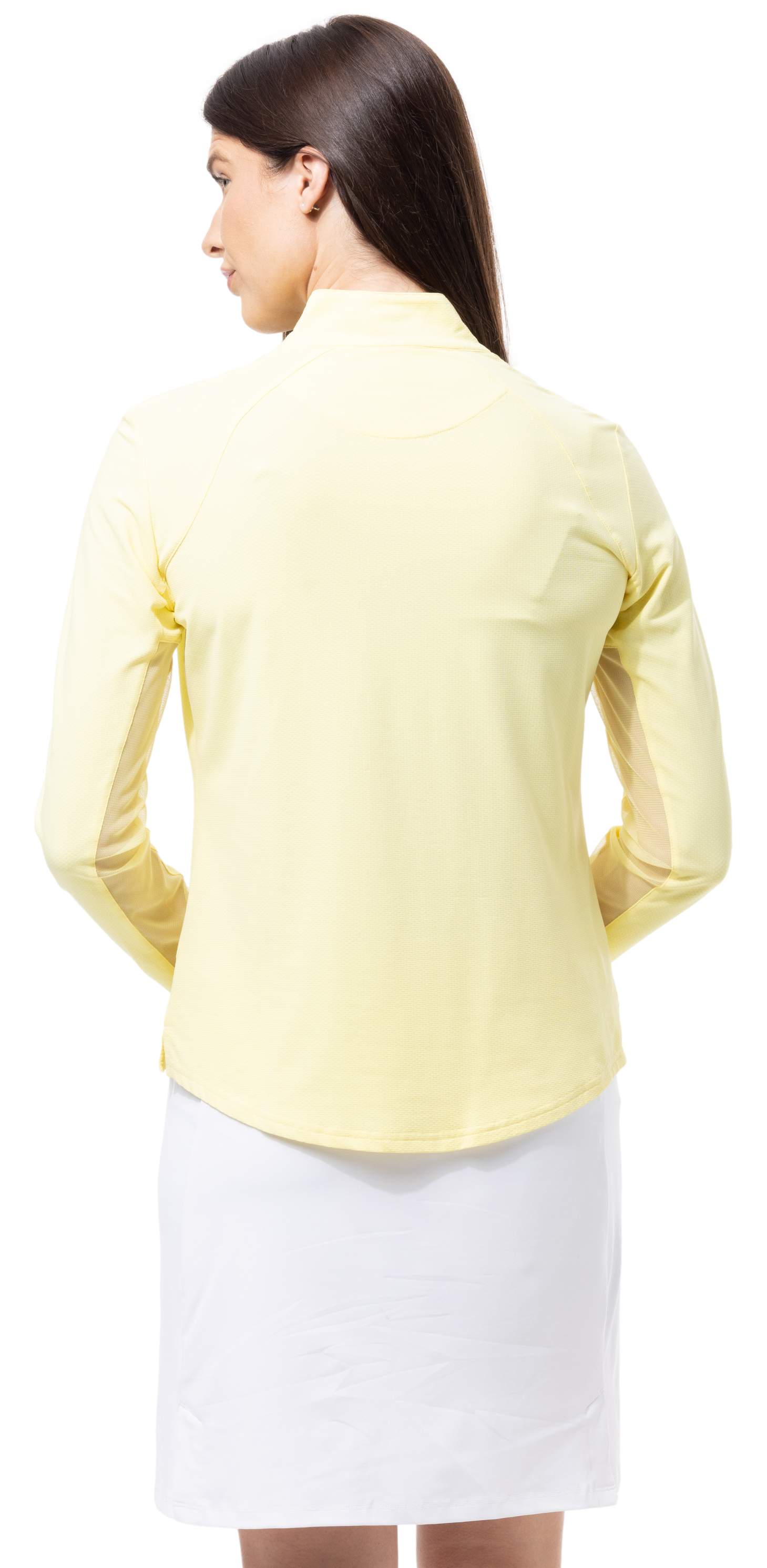 SOLTEK LUX LONG-SLEEVE SOLID MOCK. LEMON. 900622 - SanSoleil