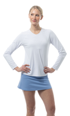 SOLAIR COOL ULTRA-MESH ACTIVE TOP. WHITE COASTAL. DOT 900624D - SanSoleil