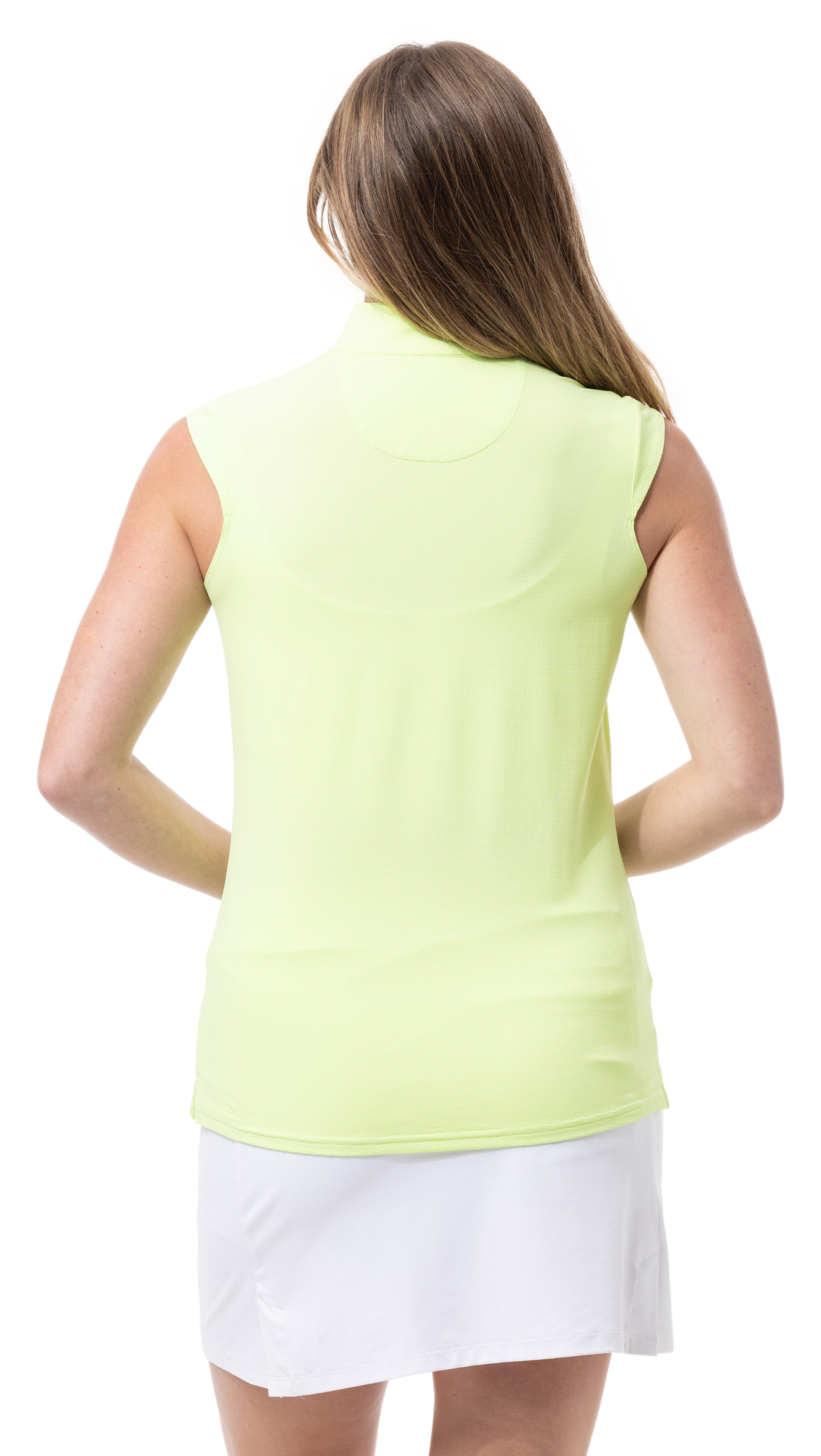 SOLTEK LUX SLEEVELESS SOLID MOCK. LIME.  900627 - SanSoleil