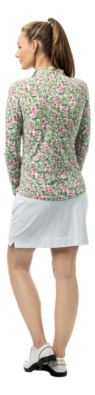 SanSoleil SOLAIR COOL Ultra-Mesh long sleeve shirt with prickly pear margarita print featuring vibrant colors and lightweight fabric.