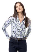 SOLAIR COOL ULTRA-MESH ZIP MOCK. SHAMMY. 900653 - SanSoleil