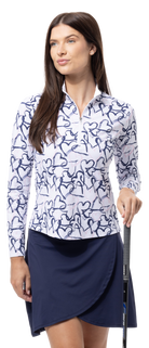 SOLAIR COOL ULTRA-MESH ZIP MOCK. AMOUR. 900653 - SanSoleil