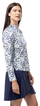 SOLAIR COOL ULTRA-MESH ZIP MOCK. SHAMMY. 900653 - SanSoleil