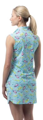 SANSOLEIL COOL ULTRA-MESH ZIP SLEEVELESS MOCK. FLAGS AND BAGS. 900654 - SanSoleil