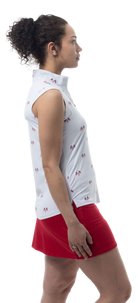 COOLING ULTRA-MESH ZIP SLEEVELESS MOCK. PARADE DAY. 900654 - SanSoleil