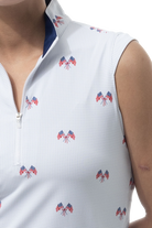 COOLING ULTRA-MESH ZIP SLEEVELESS MOCK. PARADE DAY. 900654 - SanSoleil