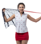 COOLING ULTRA-MESH ZIP SLEEVELESS MOCK. PARADE DAY. 900654 - SanSoleil