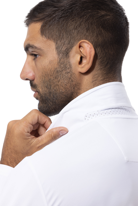 MEN'S SOLTEK ICE POLO. WHITE.  900835 - SanSoleil