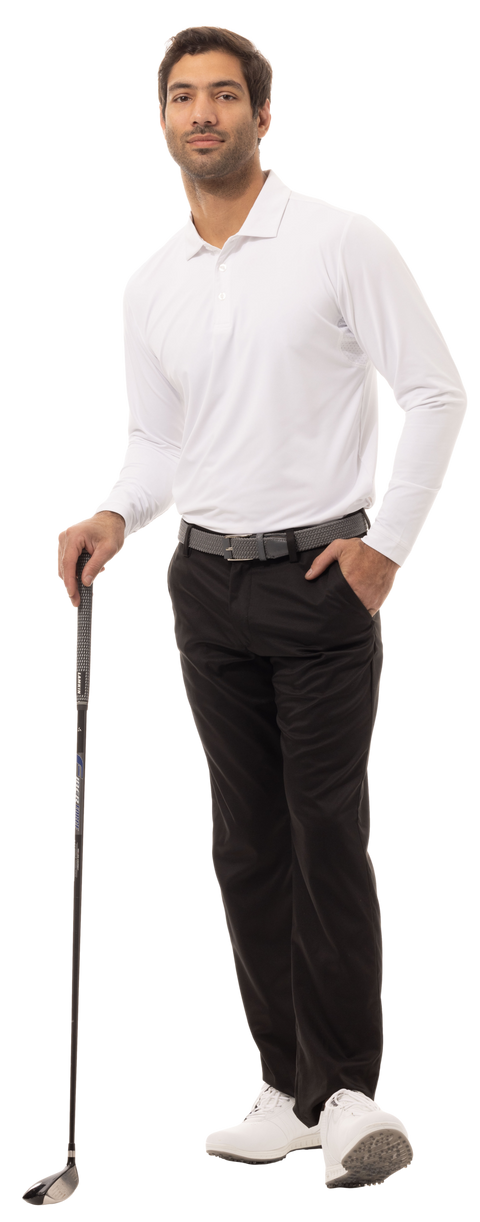 MEN'S SOLTEK ICE POLO. WHITE.  900835 - SanSoleil