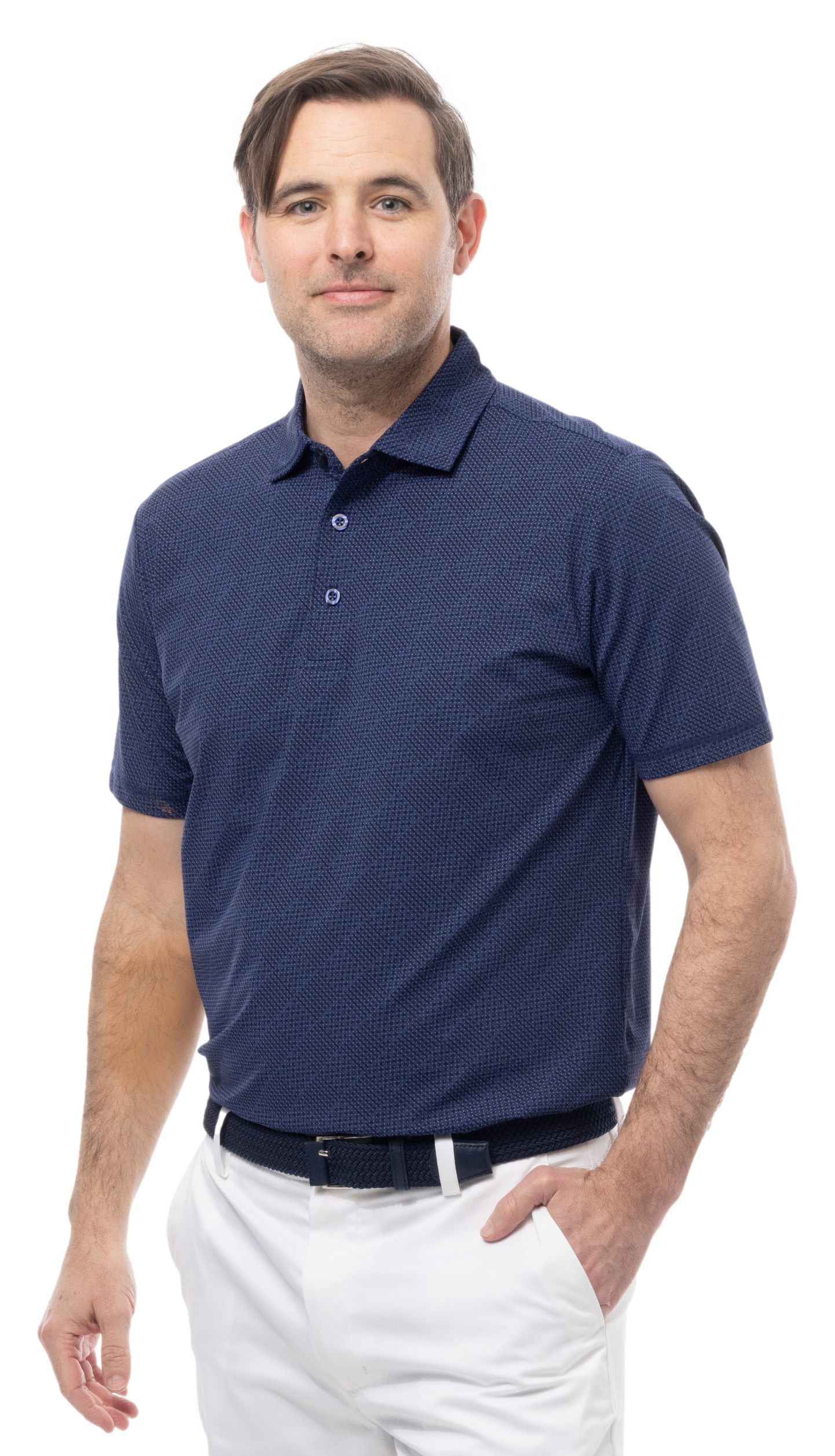 MEN'S SOLAIR COOL POLO. BETSY NAVY. 900840A - SanSoleil