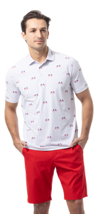 MEN'S SOLAIR COOL PRINT POLO. AMERICA 250. 900840A - SanSoleil