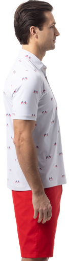 MEN'S SOLAIR COOL PRINT POLO. AMERICA 250. 900840A - SanSoleil