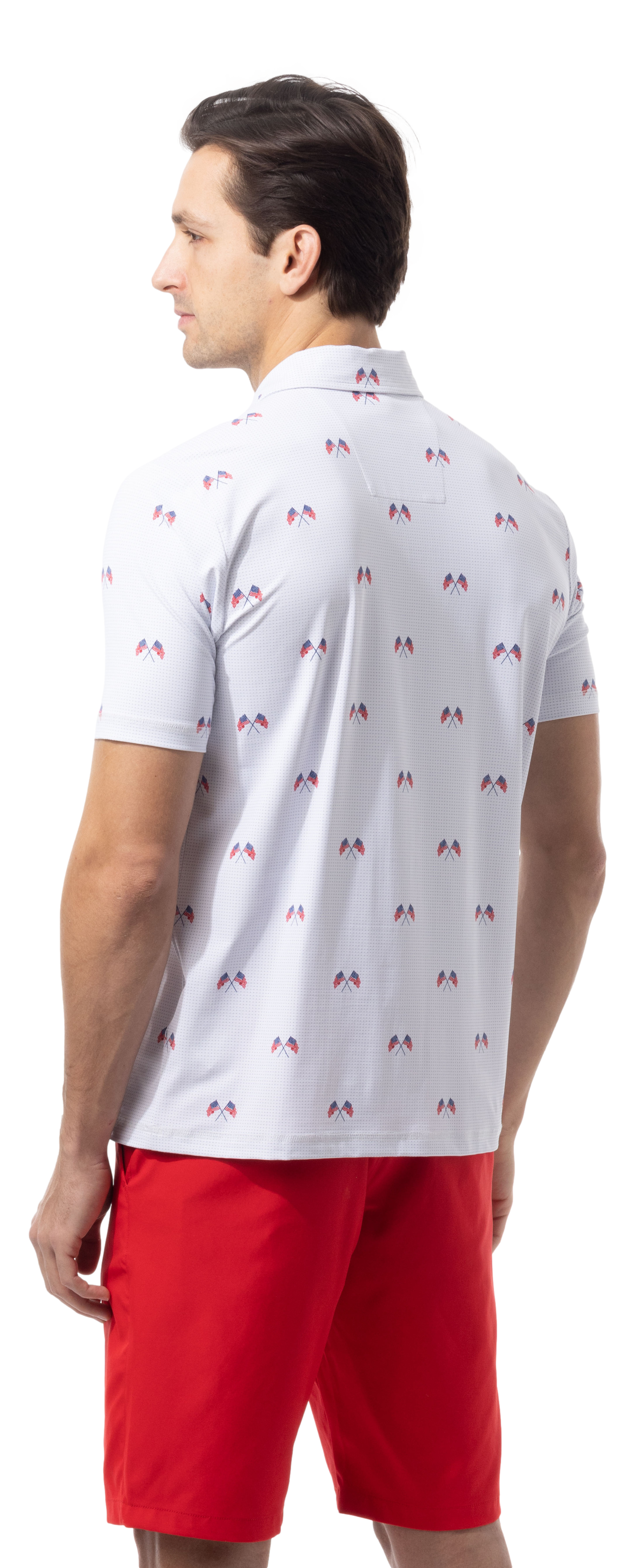 MEN'S SOLAIR COOL PRINT POLO. AMERICA 250. 900840A - SanSoleil