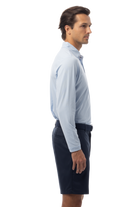 MEN'S SOLMELANGE ICE MINI-STRIPE POLO. MALIBU.  900841MM - SanSoleil