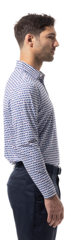 MEN'S SOLTEK ICE LONG SLEEVE PRINT POLO. US ALE.  900841P - SanSoleil