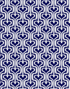 SANSOLEIL 1/4 ZIP PRINT MOCK. HEARTSTRINGS. NAVY. 900621 - SanSoleil