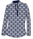 SOLCOOL 1/4 ZIP MOCK. GINKO. NAVY. 900463 - SanSoleil