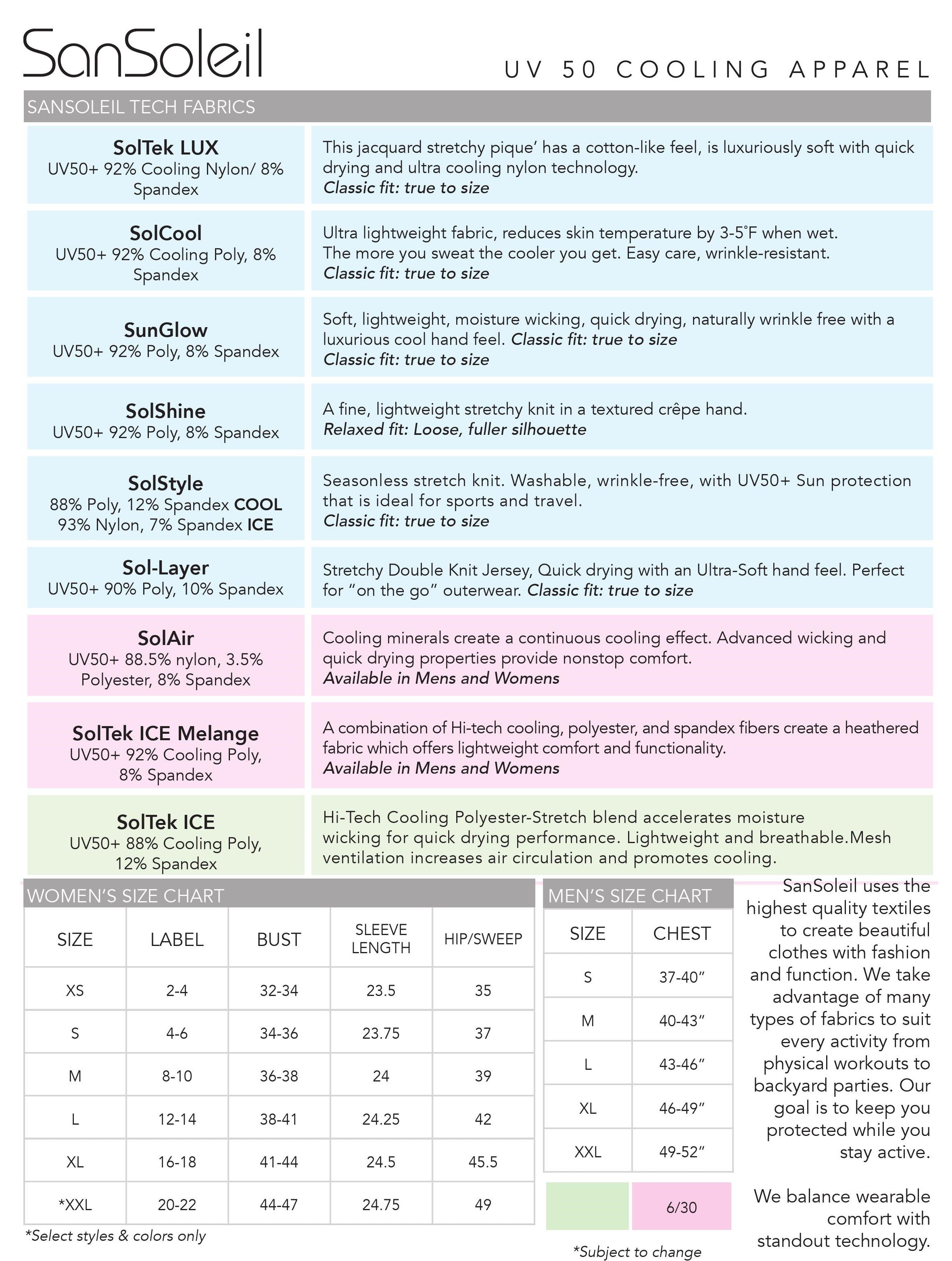 SOLTEK LUX LONG.SLEEVE PRINT MOCK. BAYBREEZE. 900621 - SanSoleil