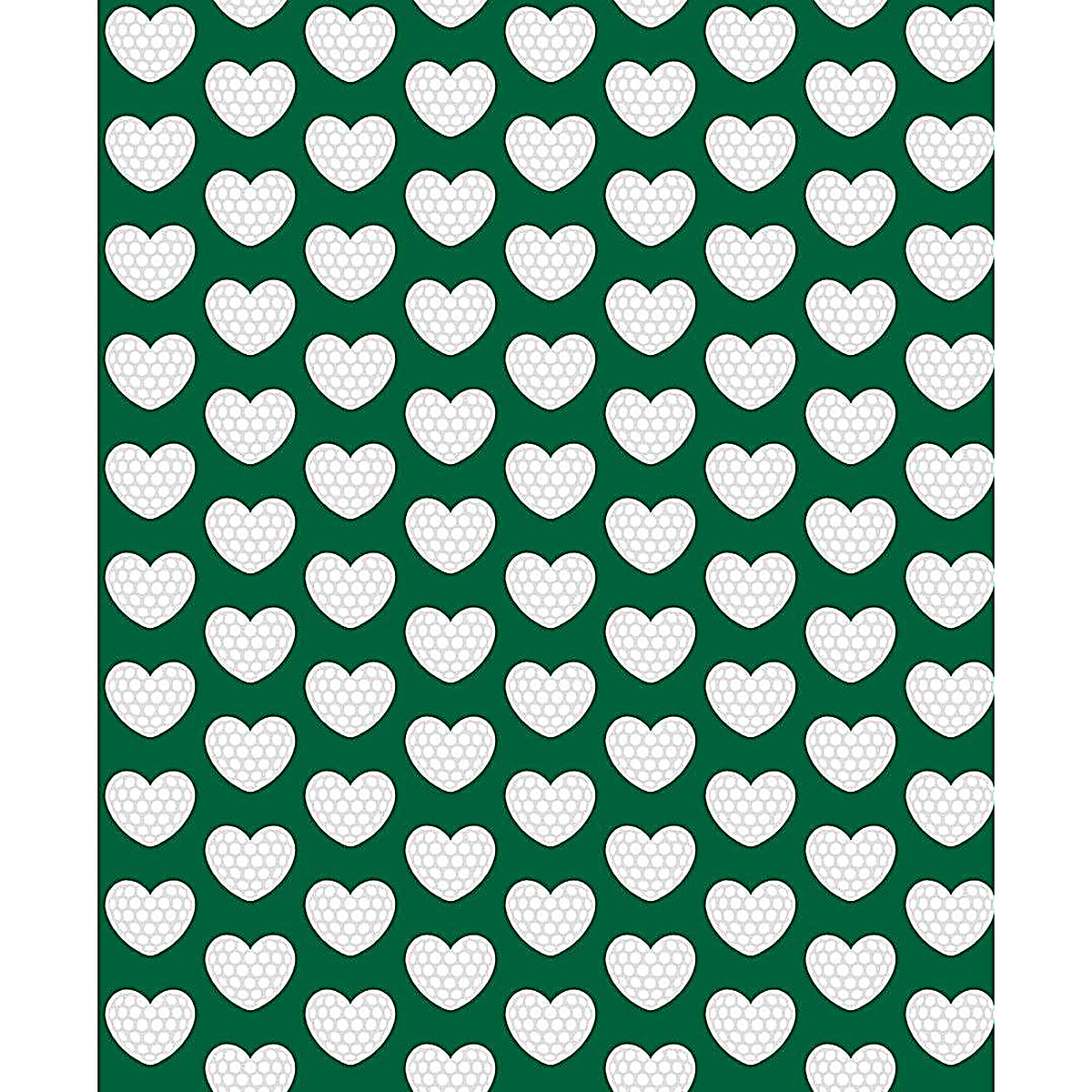 SanSoleil SOLAIR COOL Ultra-Mesh sleeveless polo in green with I Heart Golf pattern, made for breathable comfort and style.