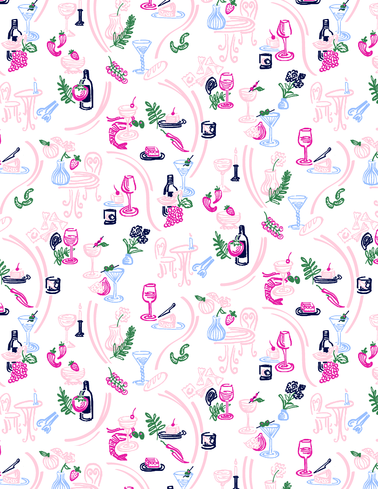 SANSOLEIL 1/4 ZIP PRINT  MOCK. WINE AND DINE. 900621 - SanSoleil