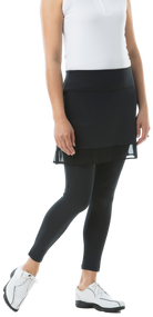 SOLCOOL ANKLE LEGGING W/SKORTI. BLACK. 900224