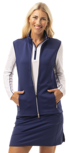 SolLayer ZIP VEST.  NAVY. 900512