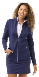 SolLayer DOUBLE ZIP JACKET. NAVY. 900513