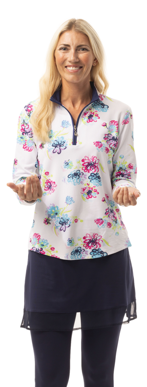 SOLTEK LUX LONG-SLEEVE PRINT MOCK. MUMZIE - 900621