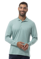 MEN'S SOLTEK ICE HEATHER POLO. SPRUCE GREEN - 900835